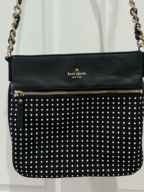 kate spade Black Studded Chain-Strap Crossbody Bag
